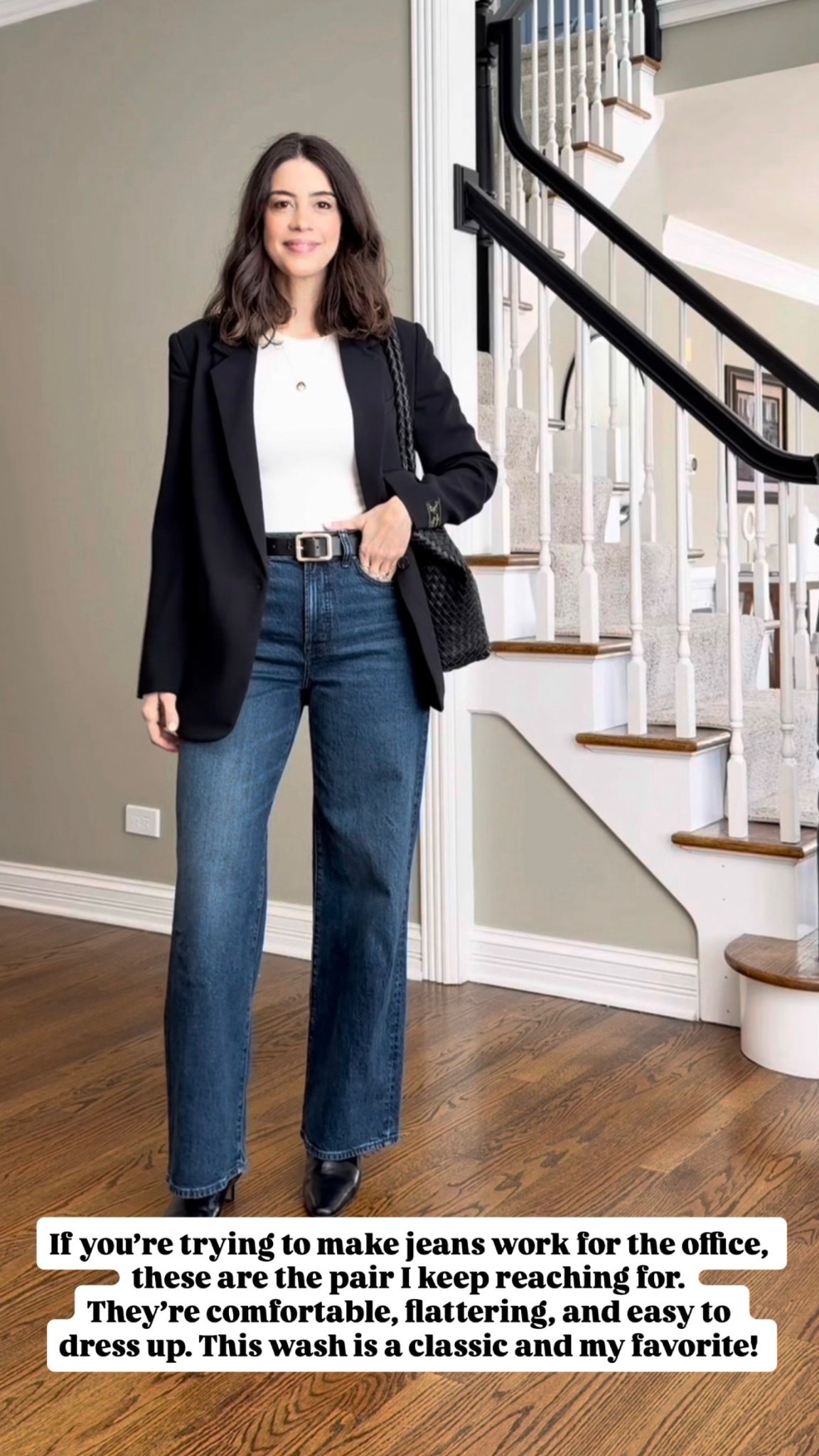If you’re trying to make jeans work for the office, these are the pair I keep reaching for.
They’re comfortable, flattering, and easy to dress up. This wash is a classic and my favorite! Runs TTS
Currently 25% off!

#LTKSeasonal #LTKSaleAlert #LTKWorkwear