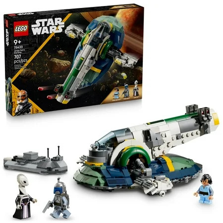 LEGO Star Wars: Attack of the Clones Jango Fett's Starship Building Toy - Pretend Play Set for Boys & Girls, Ages 9+ - Collectible Model Kit & Kids Room Decor - Gift for Birthdays - 75433 | Walmart (US)