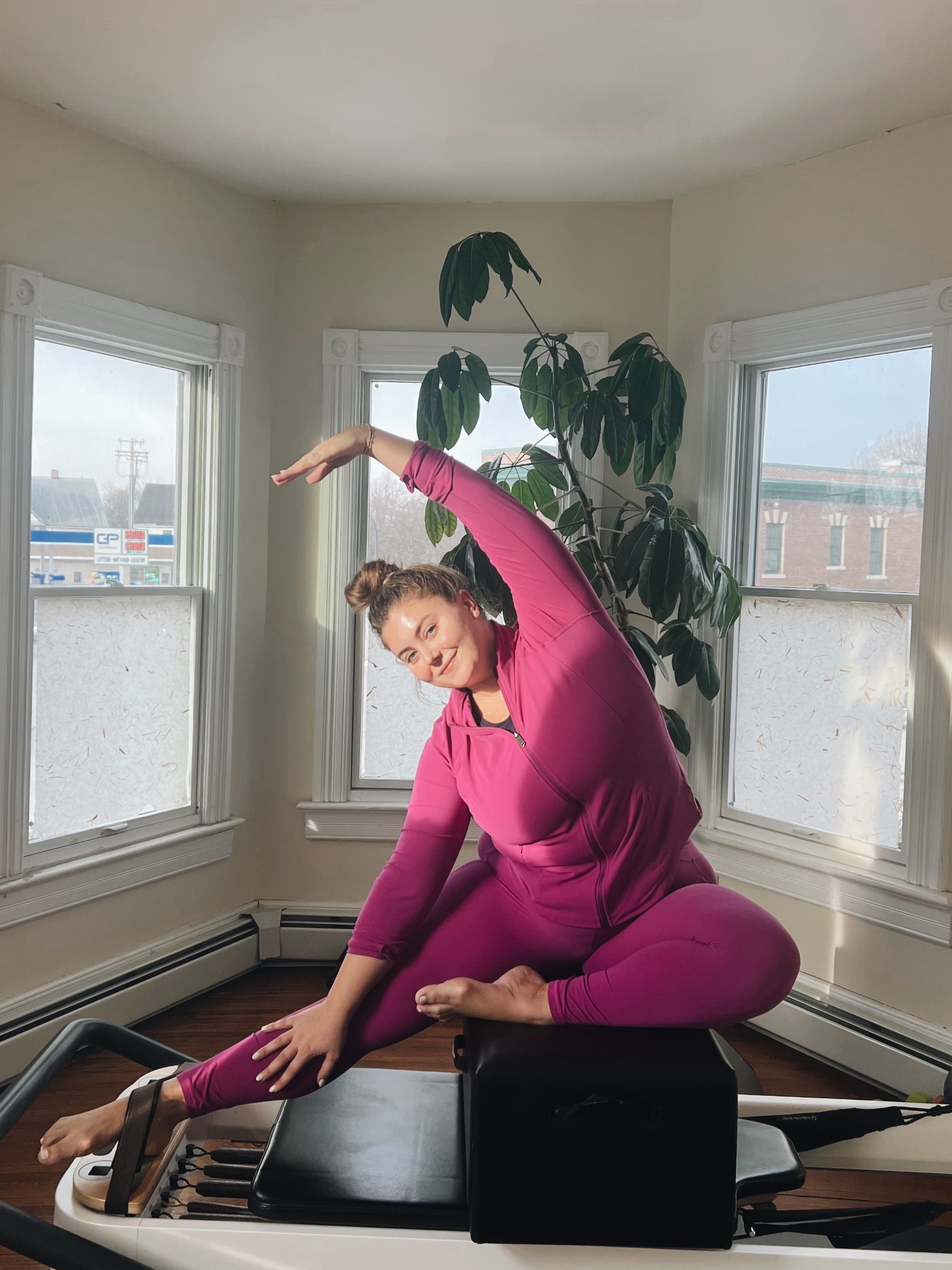 Pilates workout outfit inspo - set is old Athleta (sold out). Sharing similar styles! Use CARALYN15 on your first order at Spanx.

#LTKStyleTip #LTKPlusSize #LTKActive