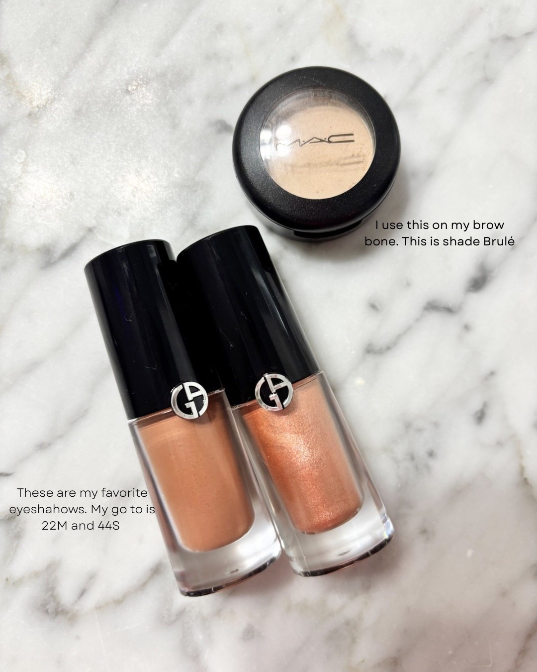 My go to eye shadows. I use 22M all over my lids, 44S to add a touch of shimmer in the center and inner corner of my lid, and Burlé on my brow bone. 


#LTKBeauty #LTKmorningroutine #LTKgrwm