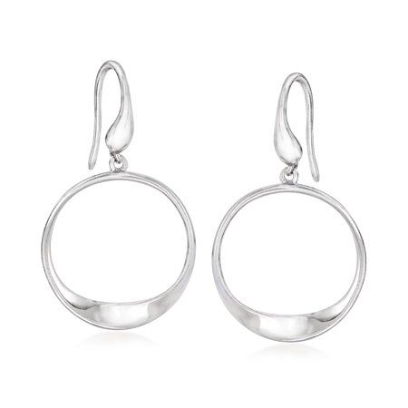 Ross-Simons Sterling Silver Open-Circle Drop Earrings | Walmart (US)