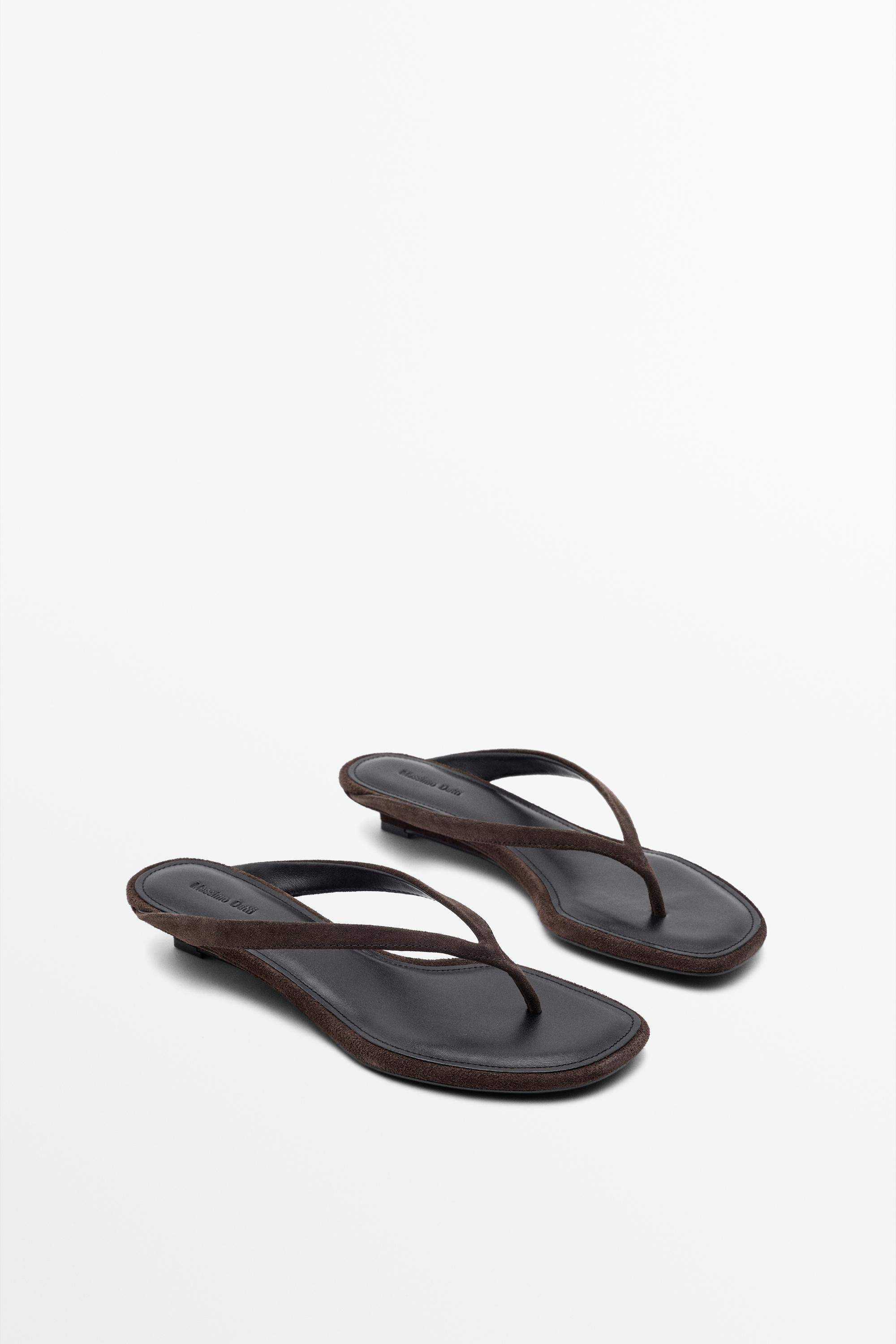 Zehentrenner mit halbhohem Absatz | Massimo Dutti DE