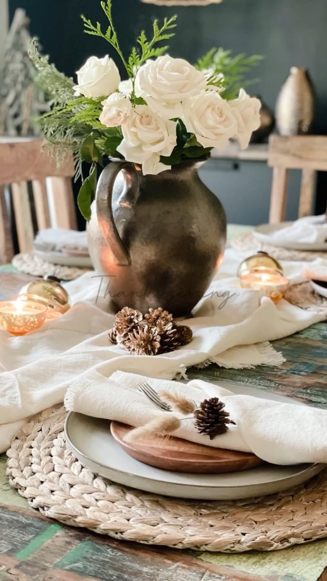 Thanksgiving tablescape idea

#LTKstyletip #LTKSeasonal #LTKhome