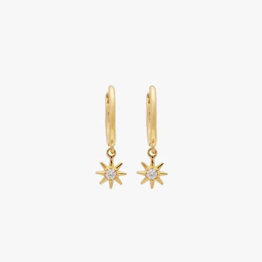 Starburst Drop Huggie | Studs