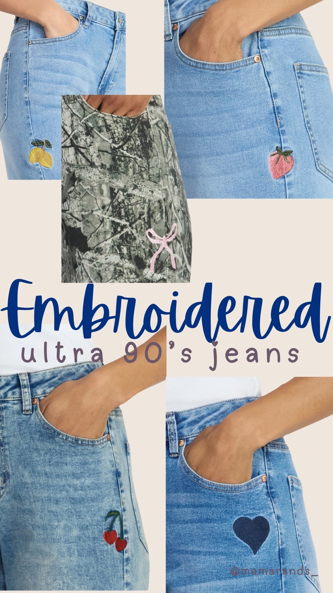 These embroidered cargo jeans are the cutest!! Coming in several lengths to accommodate all my girlies - I just ordered the camo bows! I can’t wait to get them in 🎀 True to size and stretchy. I got a 4! #WalmartStyle #WalmartPartner

#LTKSeasonal #LTKSaleAlert #LTKootd