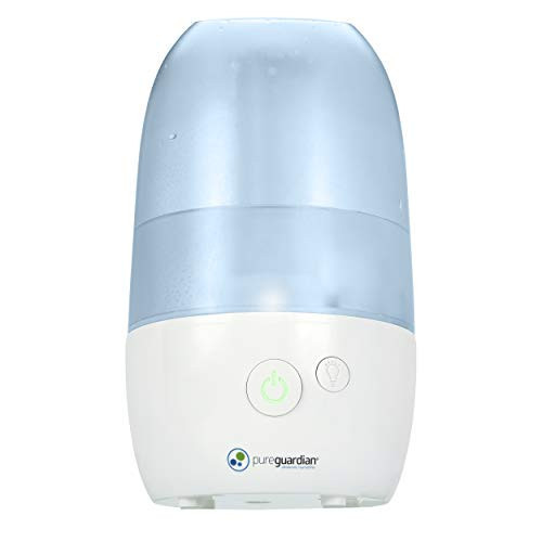 PureGuardian Ultrasonic Cool Mist Humidifier with Aromatherapy Tray, 70-Hour Run Time, 1-Gallon Tank Capacity, 320 Sq. Ft. Coverage for Small Rooms, Quiet Operation, H975AR | Amazon (US)