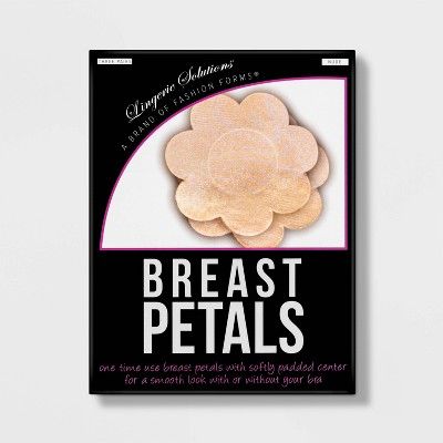 Fashion Forms Women's Breast Petals Beige - 3 Pack | Target