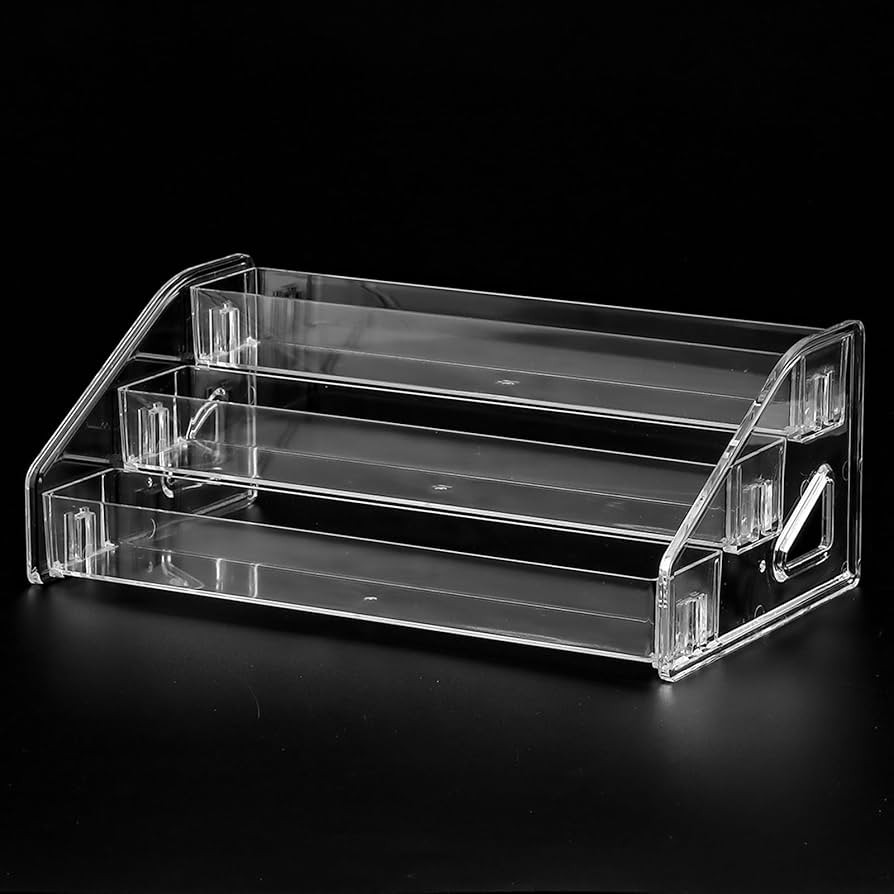 Nail Polish Organizer Clear Acrylic Eyeglasses Display Holder Essential Oil Storage Rack Makeup S... | Amazon (US)
