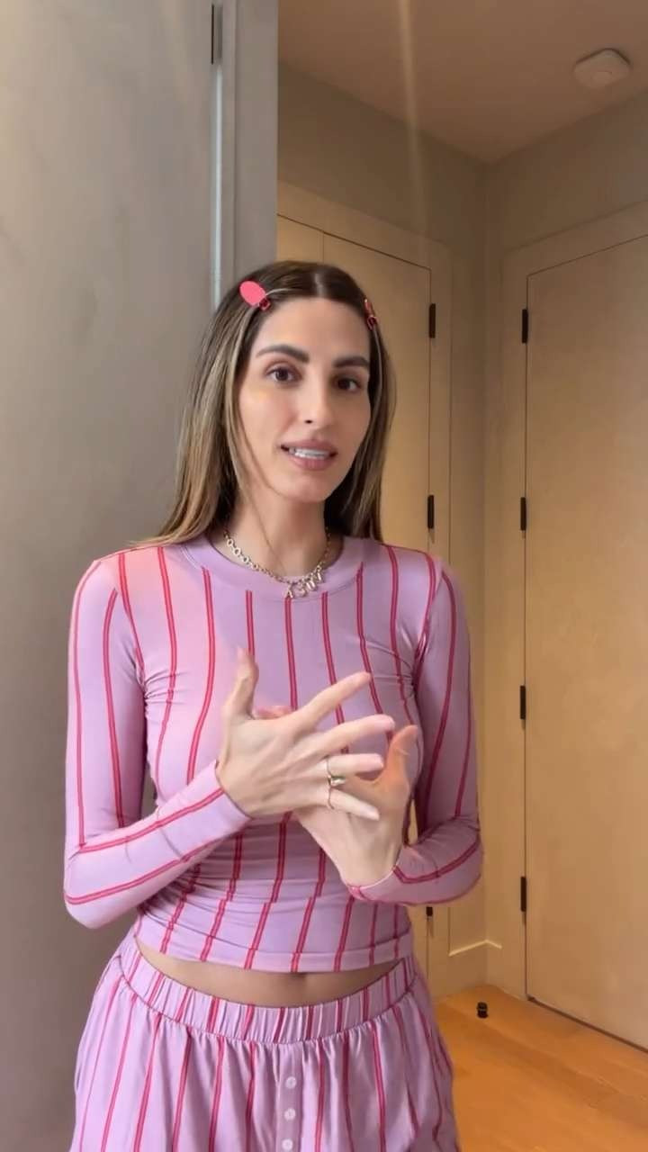 valentine's day pajamas! you will see me wearing these 24/7. use my code YHASMINA15 at weworewhat!  wearing size small