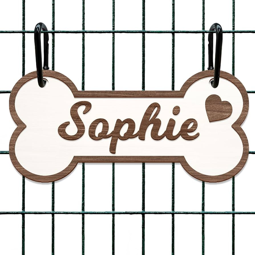 Personalized Dog Crate Sign Custom Dog Kennel Accessories Name Plate Doghouse Sign Decor Gift for... | Amazon (US)