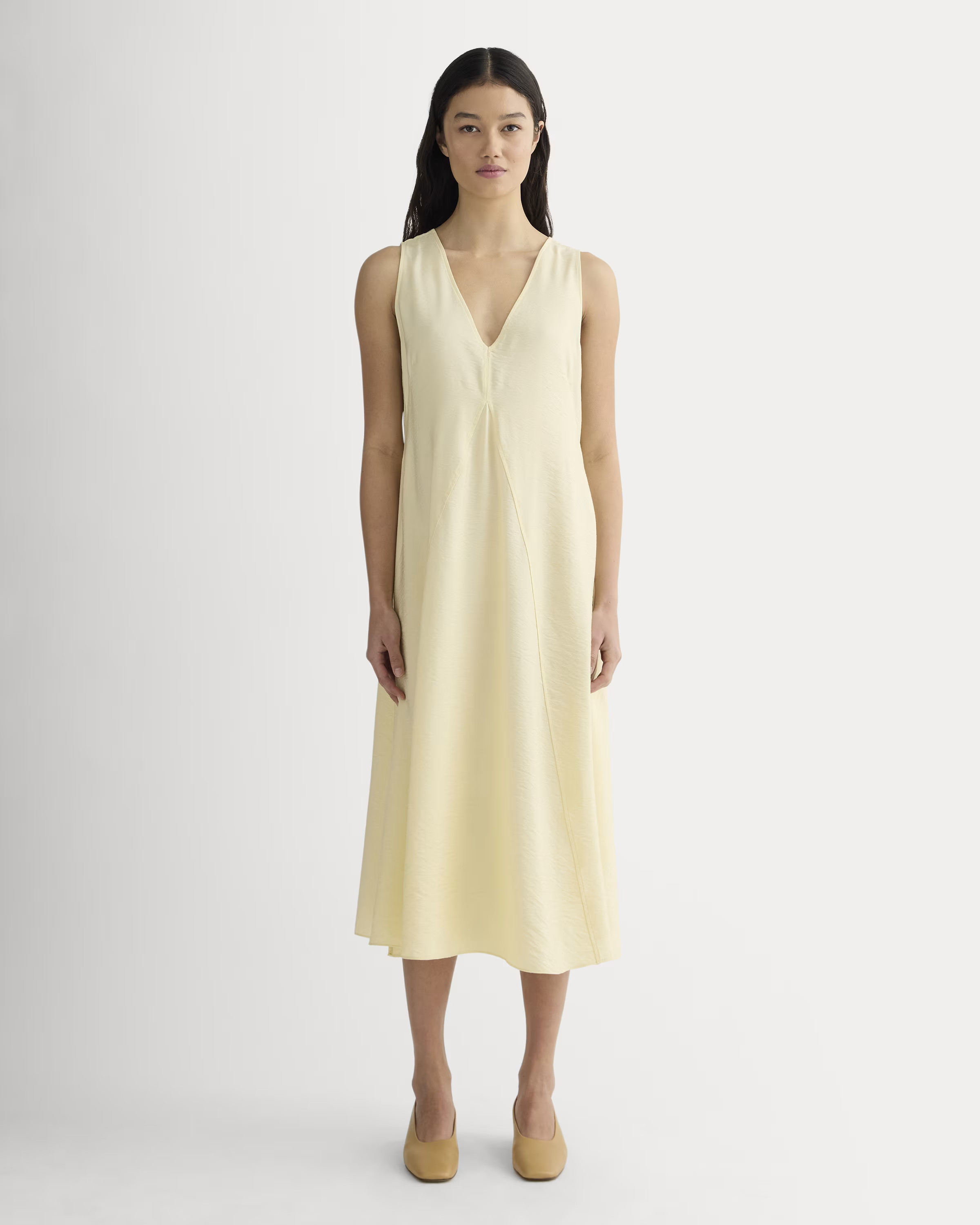 The V-Neck Dress in SoftLuxe | Everlane