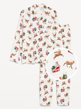 Printed Flannel Pajama Set | Old Navy (US)
