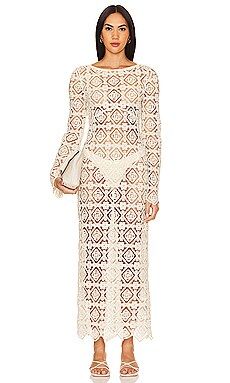 House of Harlow 1960 x REVOLVE Janis Crochet Maxi Dress in Cream from Revolve.com | Revolve Clothing (Global)