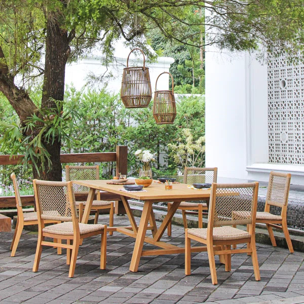 Seras Rectangular 6 - Person Outdoor Dining Set | Wayfair North America