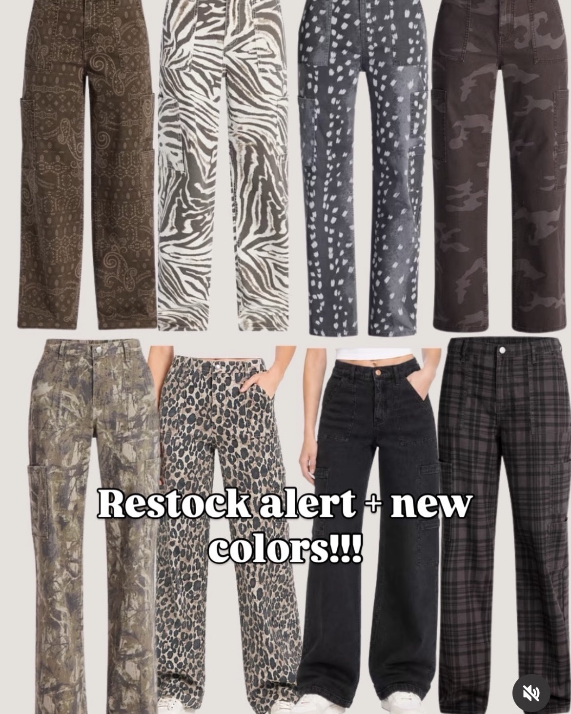 Walmart restock alert!! 🛒
These wide-leg cargo pants are back AND there are new colors! Leopard, zebra, camo, plaid — every print is so comfy and easy to style. I'm obsessed with how these leopard ones move 😍
Soft, roomy, and actually flattering after 50. Comfort that doesn't sacrifice style.
Always be confident, ladies 💋
Which print are you grabbing first?
#walmartfinds #walmartfashion #cargopants #widelegpants #over50fashion

#LTKvlog #LTKOver40 #LTKgrwm