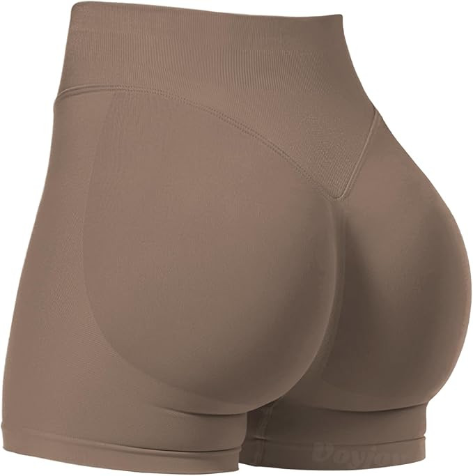 VOYJOY Women Workout Impact Shorts 3.6"/ 4.5"/ 6" Scrunch Butt Lifting Gym Seamless Booty Biker S... | Amazon (US)