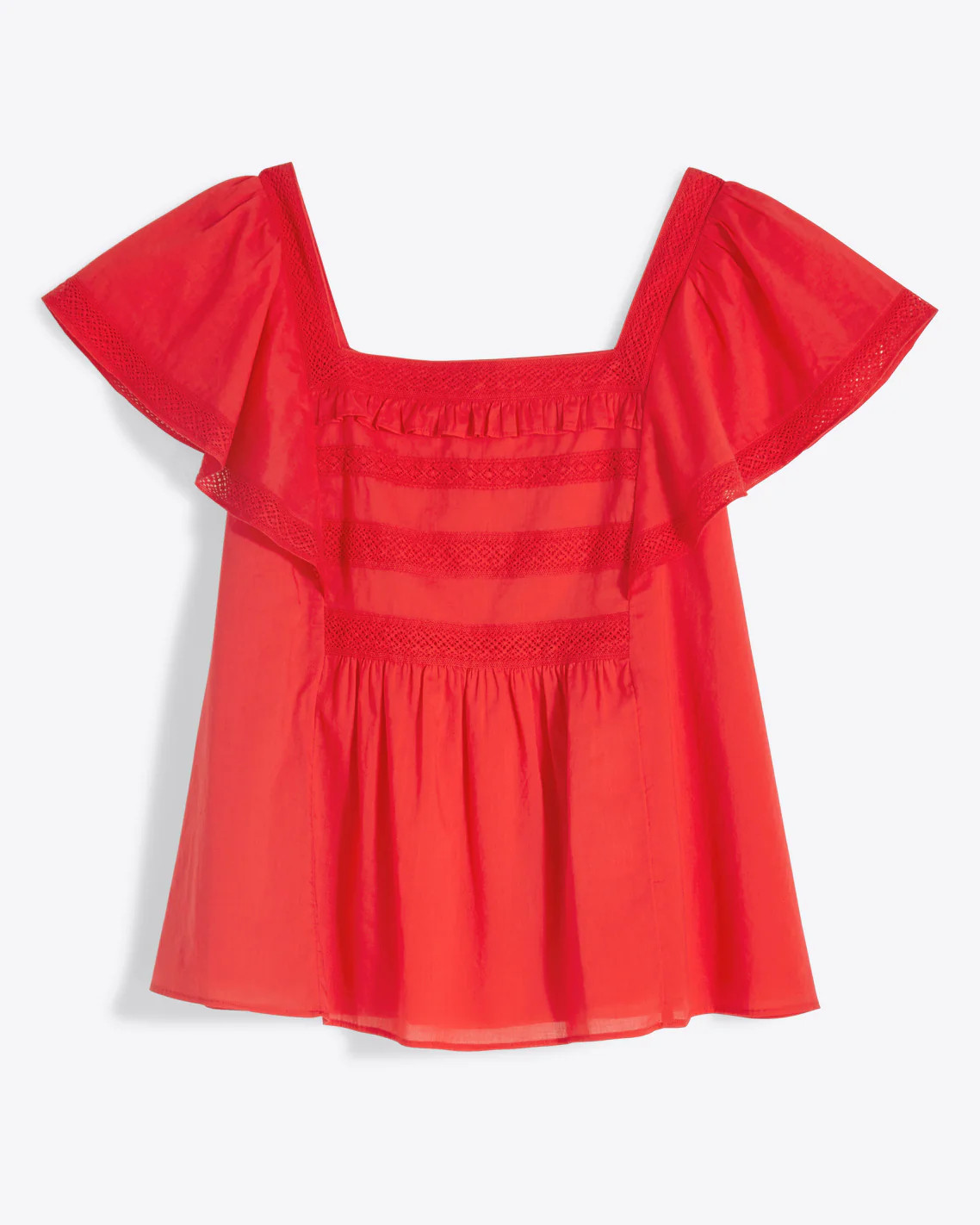 Maren Top in Embroidered Stripe | Draper James (US)