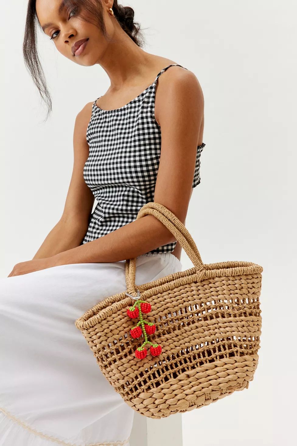 Kimchi Blue Structured Woven Tote Bag | Urban Outfitters (US and RoW)