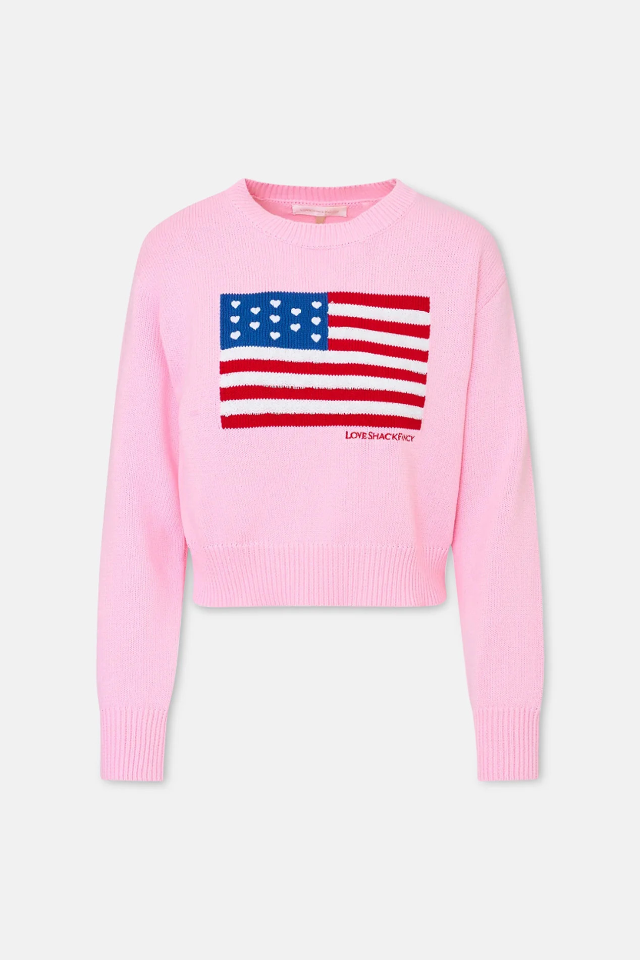 Ty Cotton Flag Pullover Blushing Liberty | Blue & Cream