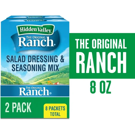 Hidden Valley Original Ranch Salad Dressing & Seasoning Mix, Bulk Food, 1 oz, 8 Packets | Walmart (US)