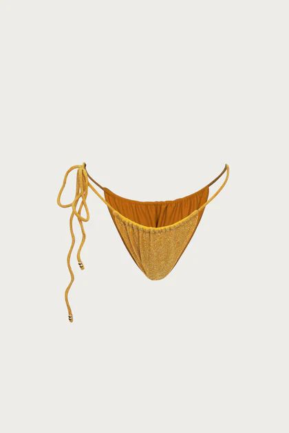 Beaded String Bottom (Gold Shimmer Lurex) | SAME