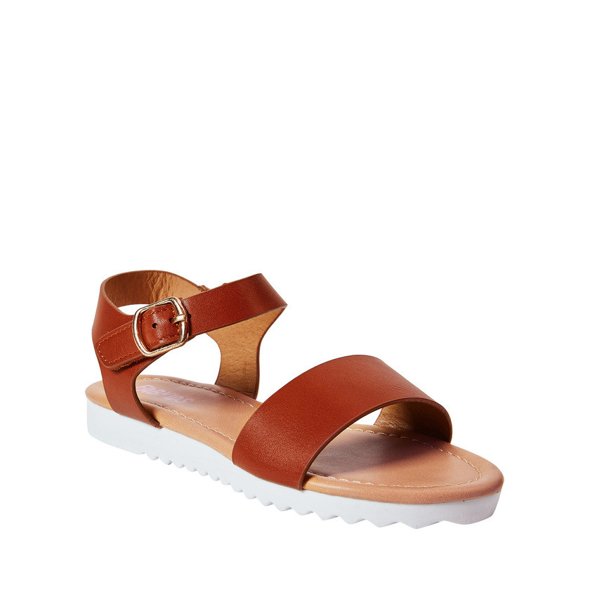 Track-Sole Ankle Strap Sandal | FabKids