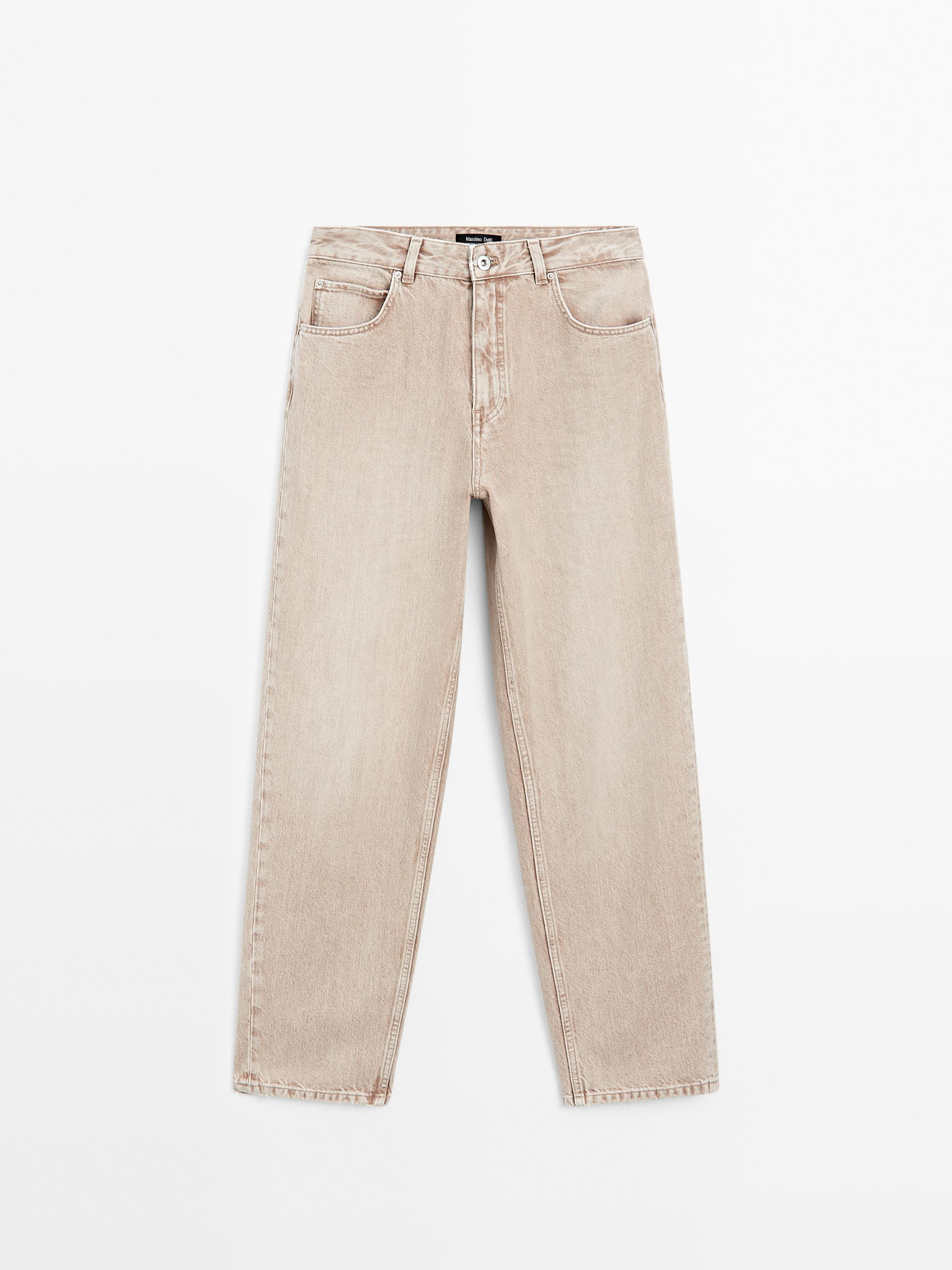 Relaxed Fit Jeans: this fit has a wide and loose silhouette at the waist, hips and legs.. High-ri... | Massimo Dutti UK