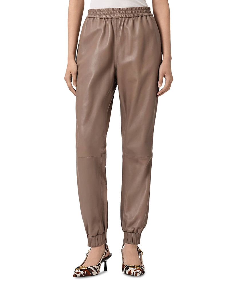Allsaints Jen Leather Jogger Pants | Bloomingdale's (US)