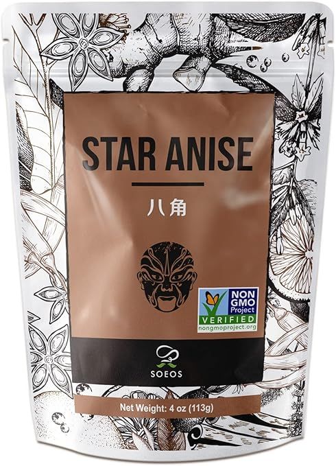 Soeos Star Anise Seeds (Anis Estrella), Whole Chinese Star Anise Pods, Dried Anise Star Spice, 4 ... | Amazon (US)