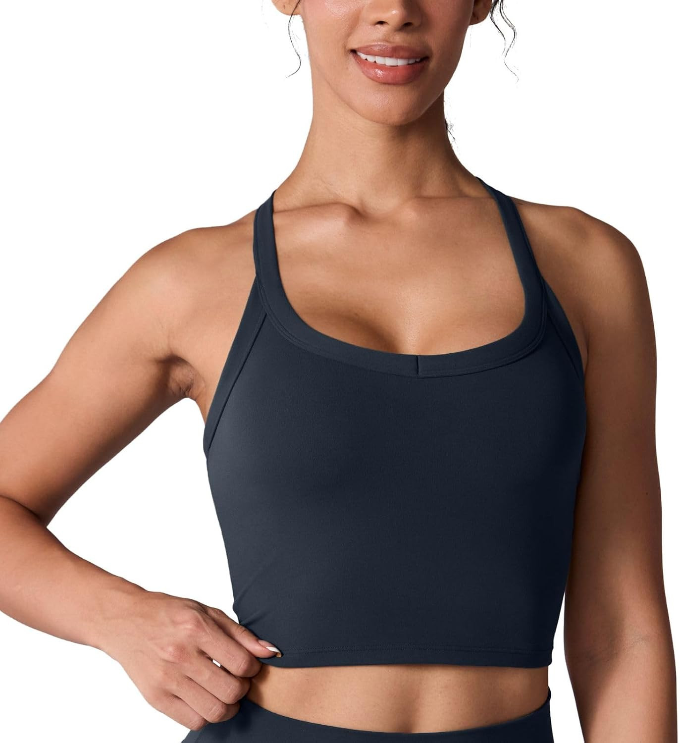 UNISSU Hugcurve Racerback Longline Sports Bra | Amazon (US)