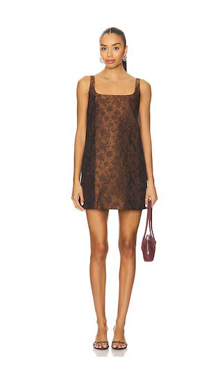 x REVOLVE Rinaldi Mini Dress in Chocolate | Revolve Clothing (Global)