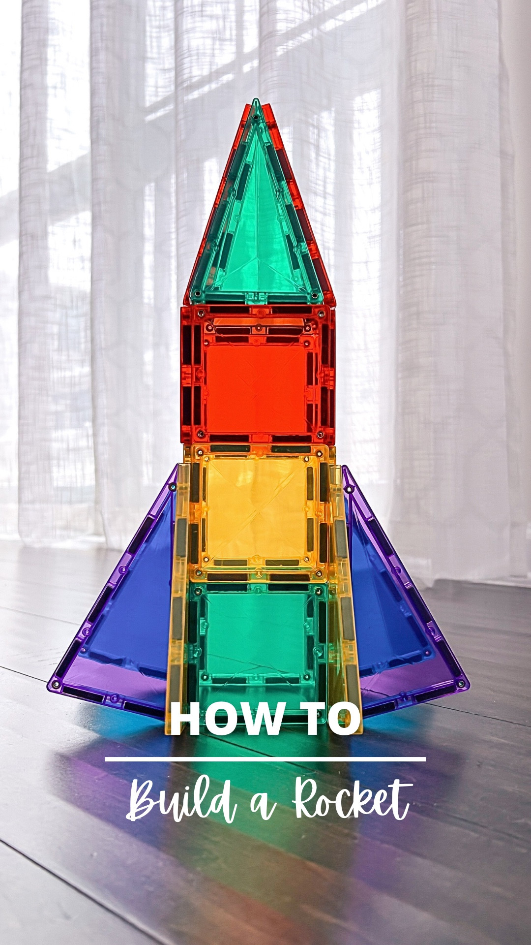 Your little ones can build this awesome magnetic tile rocket all on their own! The full picture guide is in my new book, 50 Ultimate Magnetic Tile Builds. Ready to play?

#magnetictiles #stemtoys #playbasedlearning #stemforkids #learningthroughplay

#LTKKids #LTKFamily