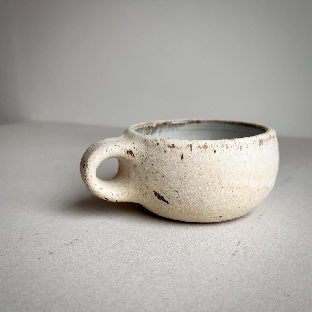 MADE TO ORDER Round Mug Cream 11-12oz,  ceramic, pottery, handmade, coffee, cafe, cappuccino, pot... | Etsy (US)