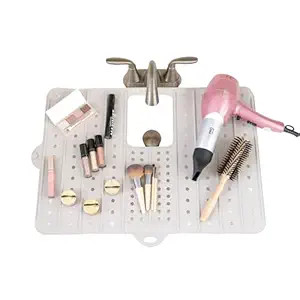 Sink Cover for Counter Space Makeup Cleaning Mat - Heat Resistant Mat is Dishwasher Safe -Bathroo... | Amazon (US)