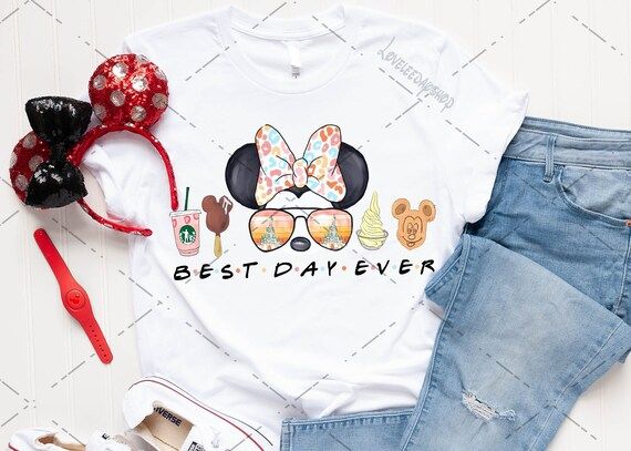 Best Day Ever tee,Minnie Disney shirt,Mickey Disney shirt, Custom Disney shirt, Cute Disney shirt... | Etsy (US)