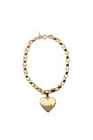 HEART CHARM CHAIN NECKLACE - Golden - M | Zara US