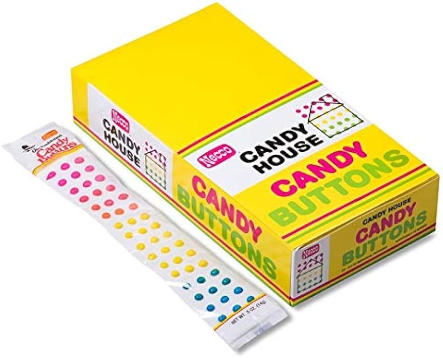 CANDY BUTTONS by Necco twenty four 2-strip packs (48 strips) | Amazon (US)