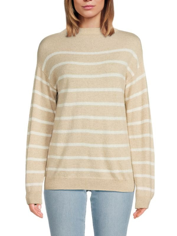 Amicale Striped Cashmere Sweater on SALE | Saks OFF 5TH | Saks Fifth Avenue OFF 5TH