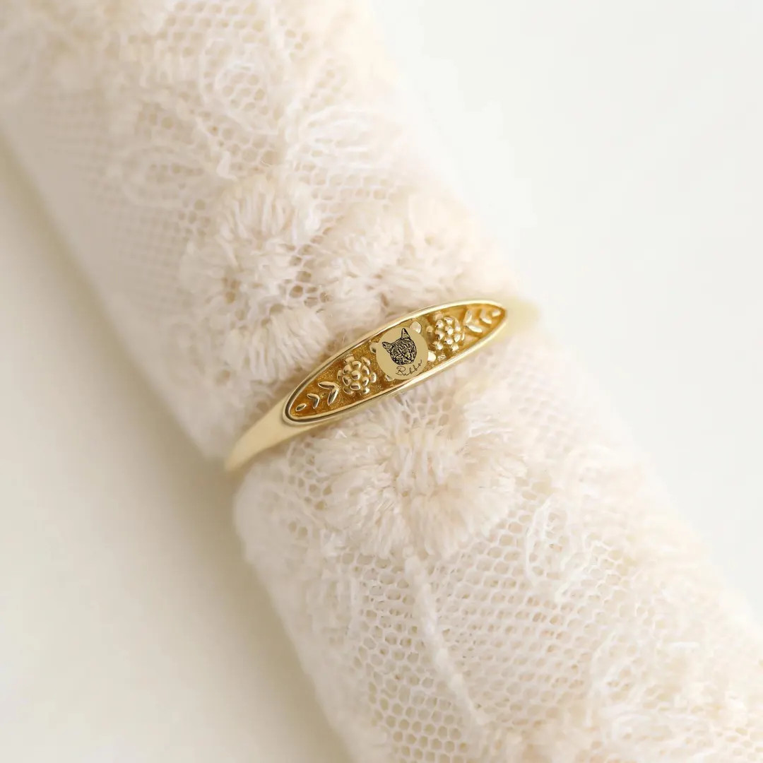 Unique Pet Keepsake Ring, Pet Memorial Ring, Handmade Jewelry, Birthday Gift, Sterling Silver Rin... | Etsy (US)