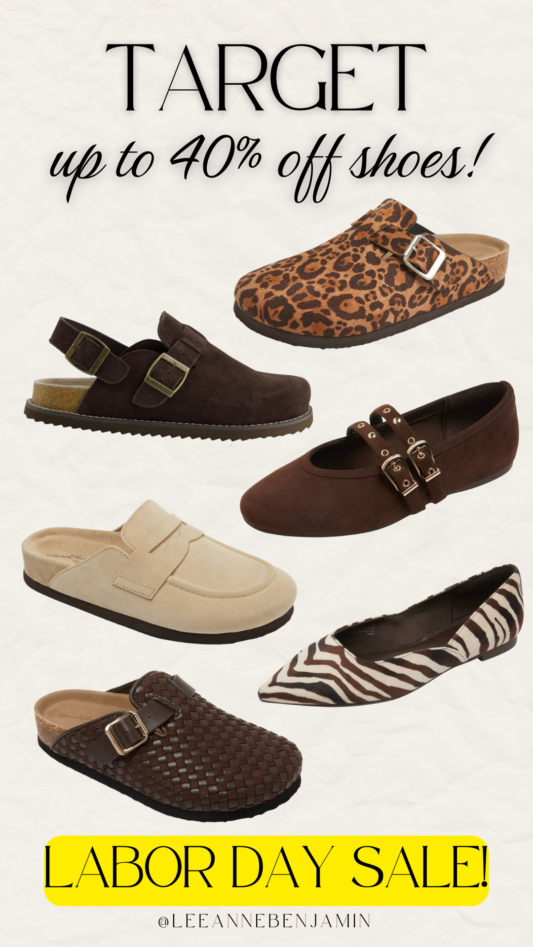 Up to 40% off shoes at Target! A perfect time to stock up for fall favorites! 

 #LTKootd #LTKOver40 #LTKSaleAlert