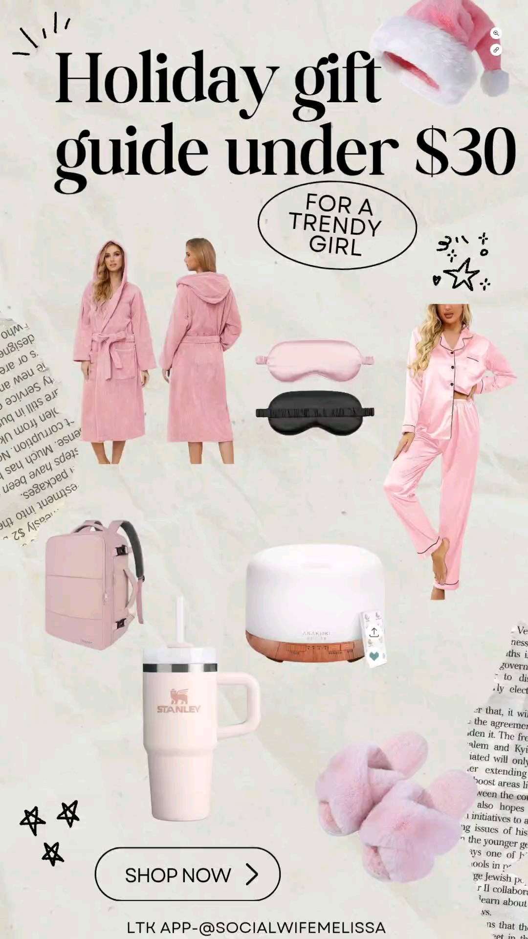 Holiday gifts under $30 for the trendy girl 🎀Chic, cozy, and viral finds she’ll actually love — perfect for gifting or keeping. Tap to shop all my affordable holiday faves!#TrendyGifts #AffordableFinds #GiftsForHer #ViralFinds 🎁💖

#LTKGiftGuide #LTKHoliday #LTKOver40
