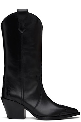 Black Ariel Boots | SSENSE