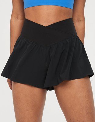 OFFLINE By Aerie Real Me Crossover Flowy Short | American Eagle Outfitters (US & CA)