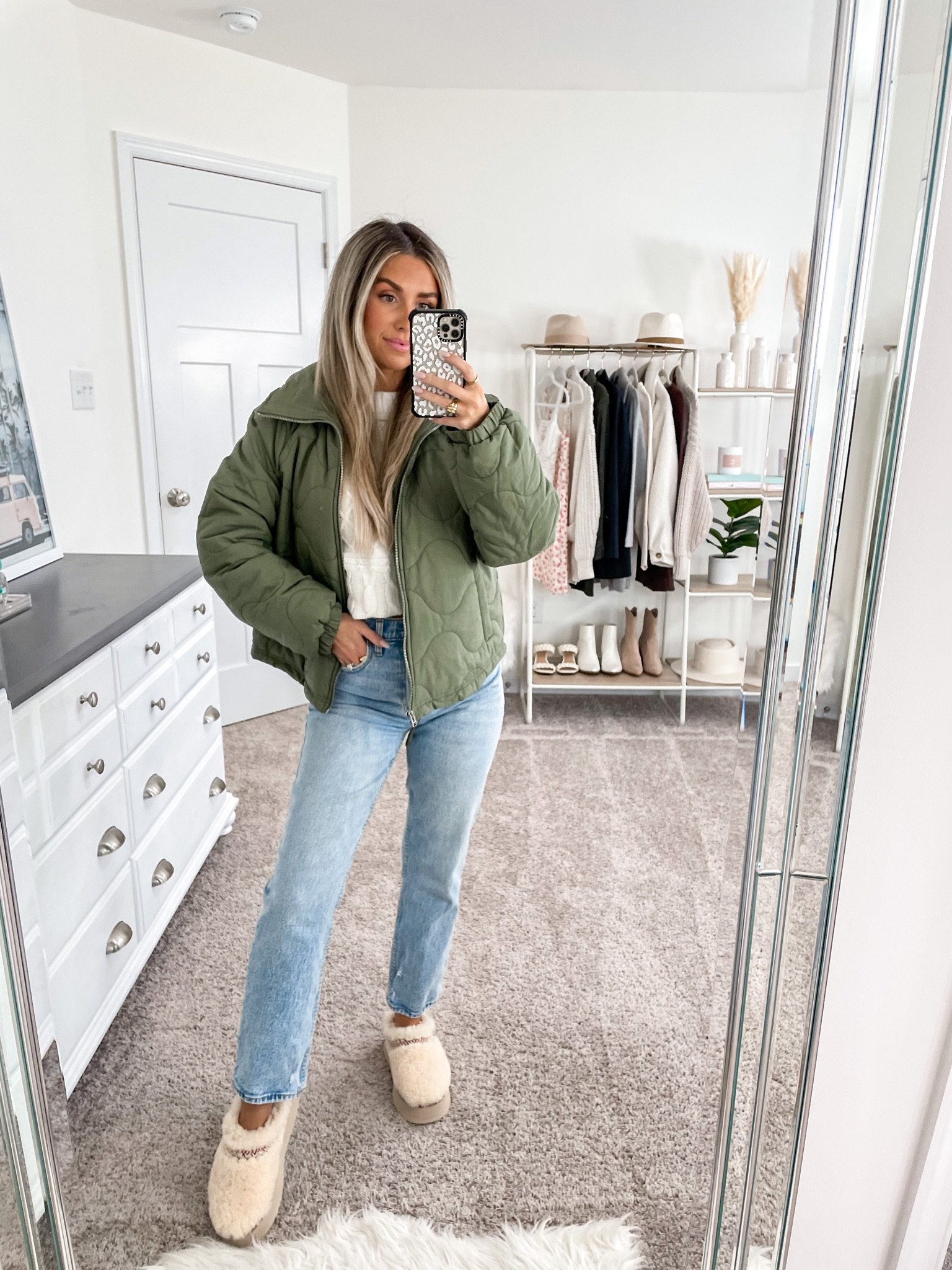 cozy casual fall uniform 🧸 
+ target coat: medium 
+ Walmart sweater: small
+ Abercrombie jeans: 25 extra short for a cropped look 
+ Ugg tazz platforms: size 6 

#LTKshoecrush #LTKSeasonal #LTKfindsunder100