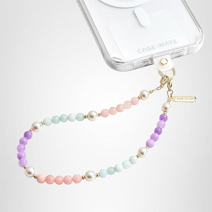Case-Mate Phone Charm with Beaded Pearls and Gold - Detachable Anti Theft Strap - Hands-Free iPho... | Amazon (US)