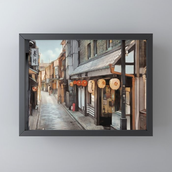 Japan Collection Framed Mini Art Print by The American Design Studio | Society6