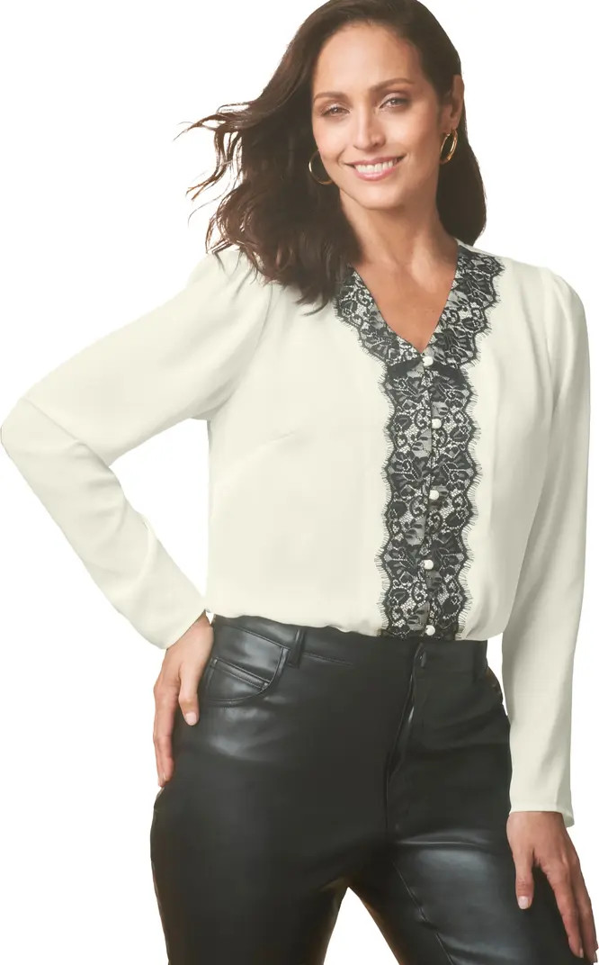 Lace Trim Blouse | Nordstrom