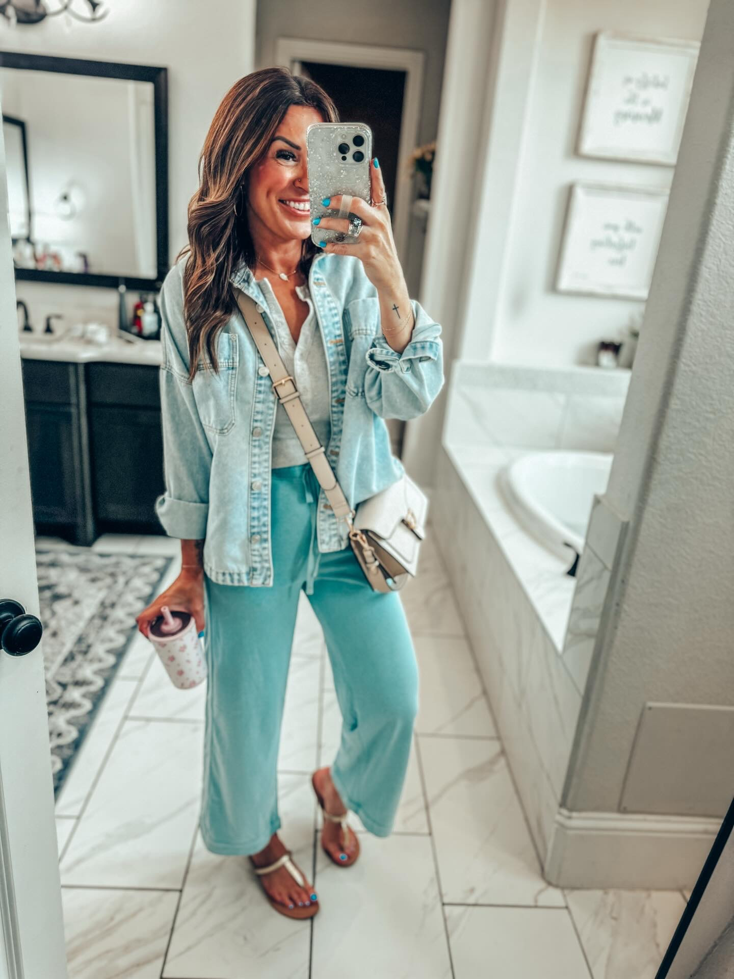 I’m 5”6, usually a 0-2, XS/S, 32D, 140lbs. 

Blue Pants: XS
Denim Jacket: S (has a natural oversized fit) 
Denim Dress: S (runs big, very roomy!)
Floral Pants: XS
Blue Top: From OldNavy, wearing an XS
Floral Top: Small 
White Pants: 2 (have alot of stretch) 
Green Bow Tie Top: Small 
Green & White Top: Small 
Striped Pants: XS
Pink Sweater: One Size 
Striped Pants: 2 
Leggings: XS
Grey Longsleeve: Small
Floral Top: Small 

#amazonfashionfinds #springoutfitideas #teacheroutfits

#LTKSaleAlert #LTKgrwm #LTKdayinmylife