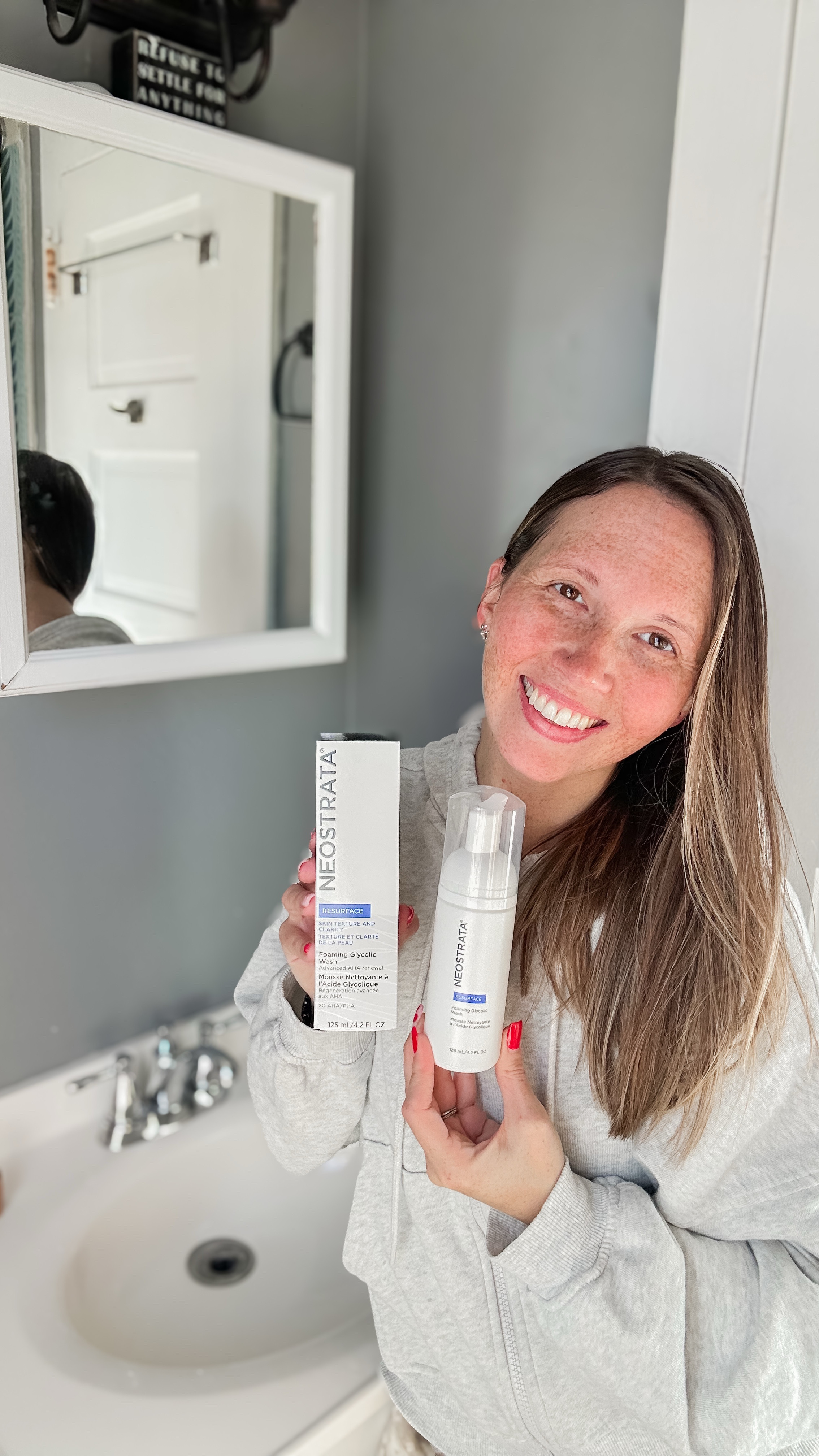 My new year focus is my skin and Neostrata is helping me with that. Their foaming glycolic wash helps accelerate cell turnover, remove keratinized build up, clean clogged pores, and exfoliate dull cells. It all helps to reveal a fresh more youthful complexion. My skin after using definitely feels tighter and so smooth. Neostrata is a must for a fresh face this new year. 

#LTKBeauty