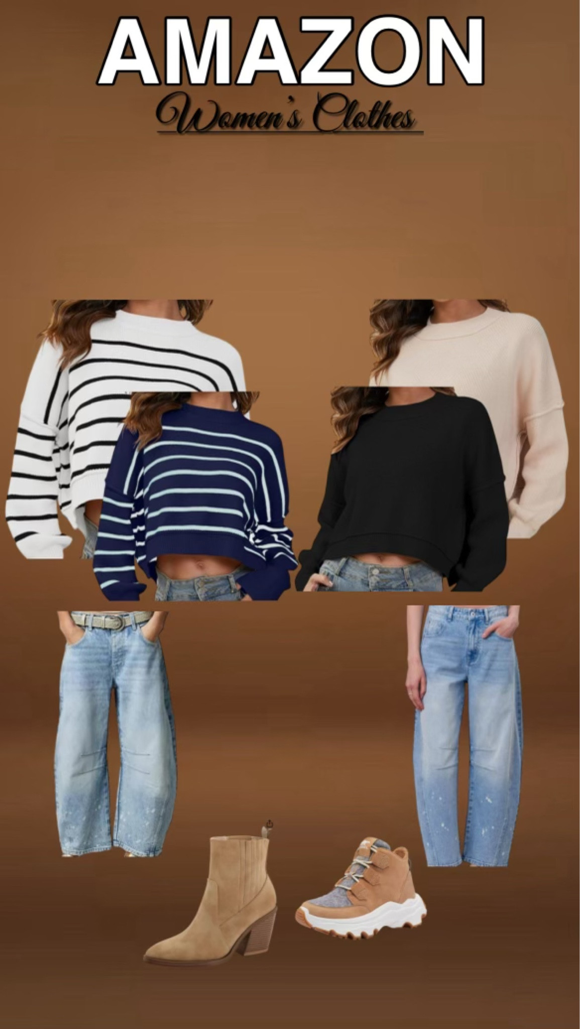 I’m absolutely loving these cropped solid and striped sweaters on Amazon. I’ve listed some shoes and jeans options below. They are lined below for your shopping convenience.

#LTKstyletip #LTKSeasonal #LTKMostLoved
